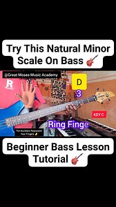 344 reactions · 8 comments | How To Play Simple Natural Minor Scale On #bass (BEGINNER BASS LESSON ) @ Great Moses Music Academy | Great Moses | Facebook