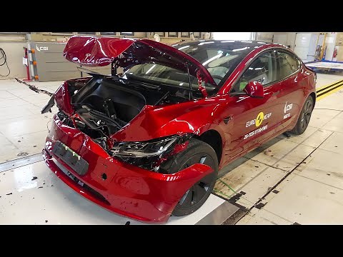 NEW Tesla Model 3 – Crash Test