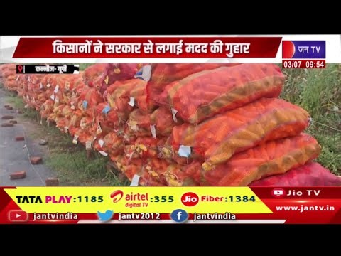 Kannauj News | किसानों ने सरकार से लगाई मदद की गुहार, बारिश से मक्का और मूंगफली की फसलों को नुकसान