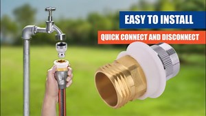 Dishwasher Faucet Adapter Quick Connect Connects Portable Dishwasher to Sink Male 3/4" Garden Hose Fitting