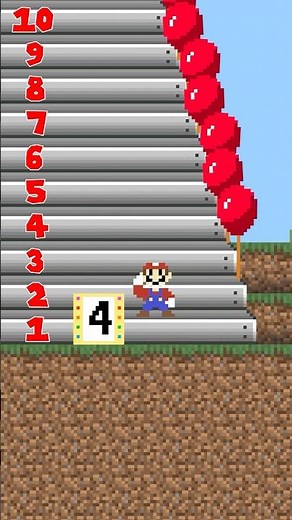 Tower Climb Race Mario vs Bowser #shorts #mario #animation #funny #memes #shortvideo