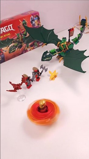 LEGO NINJAGO Lloyd's Green Forest Dragon (71829) vs Kai’s Dragon Spinjitzu Spinner (71823) #shorts