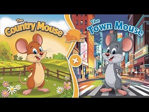 The Country Mouse and The Town Mouse | Kids Story with Moral | Tiny Toon TV