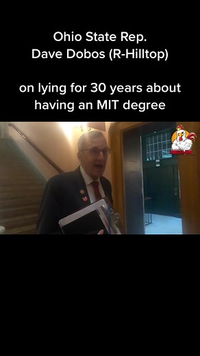 State Rep. Dave Dobos (R-Hilltop) on a cleveland.com report exposing him lying for 30 years about having an MIT degree. #ohiostatehouse #ohiogovernment #ohiopolitics #ohiorepublicans #ohiodemocrats #ohiomaga