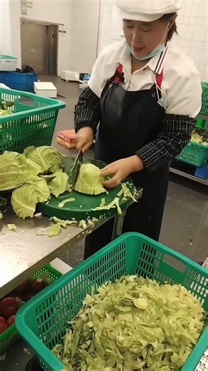 Remember the trick to cutting more cabbage in less time
