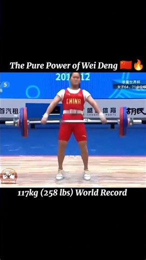 Wei Deng 117kg / 258lbs 💀🇨🇳 Snatch World Record (2019) World Cup #Weightlifting #iwf #olympics