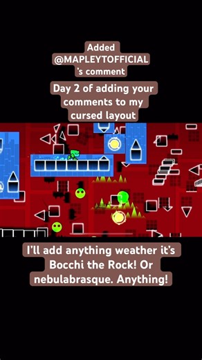 DAY 2 of adding your ideas to my layout (song November-LemKuuja and Push-JNATHYN) #geometrydash