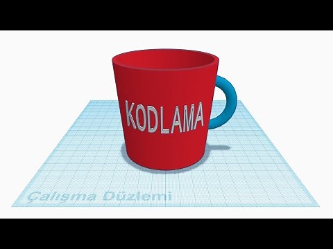 Tinkercad İsime Özel Bardak Yapımı