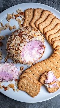 A SIMPLE PORT WINE CHEESE BALL