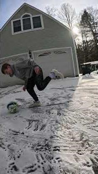 ￼￼Playing soccer on ic￼e …wait for it 😱
