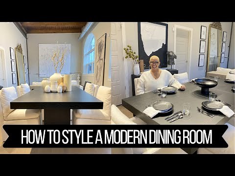 The BEST Restoration Hardware Dupe Dining Furniture & How to Style a Modern Dining Room