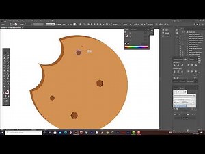 How to illustrate cookie icon in adobe illustrator #iconmaking #onlinelearningbox