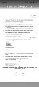 II. How do the stage directions, such as 'Historian turns on pr... | Filo