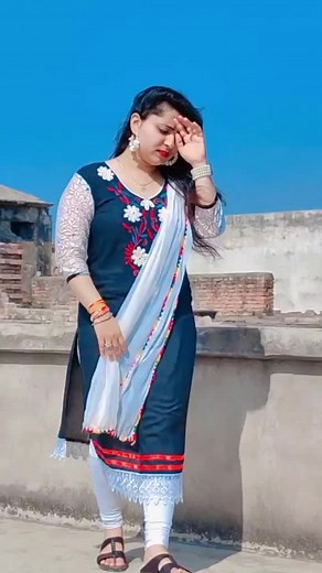 Traditional South Asian Outfit Display in Nature