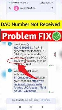 Indane Gas DAC Number Not Received? 😱 | OTP Nahi Aa Raha Solution 2025 🔥