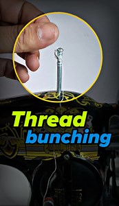 Thread bunching problem solved! . #sewing #sewingtutorial #tips #sewingtips #sewinghacks #sewingmachine #silai #sewingproject #tailoring | Jasmine sewing machines