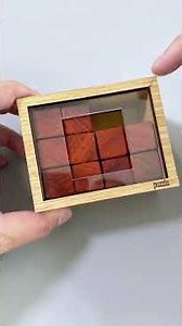 Putting six square pieces in a box, easy or impossible?#puzzles #IQ #iqtest