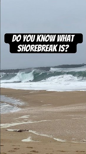 This wave breaks right on the sand! #shorebreak #shortsvideo #raw