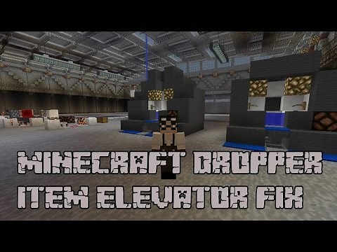 Minecraft 1.11 Dropper Item Elevator Fix Tutorial