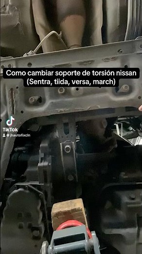 Como cambiar soporte de motor (torsión) Nissan Sentra, tiida, versa.