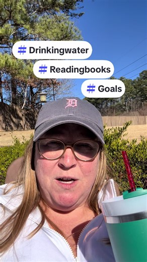 In case you needed to hear it out loud. #drinkyourwater #readyourbook #goals