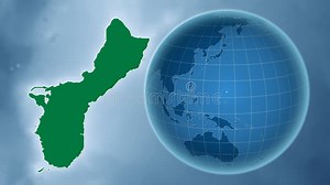 Guam and Globe. Bumps Shaded Stock Video - Video of nasa, administrative: 247313451