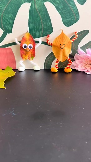 260K views · 1K reactions | Leaf Friends Craft  #leaf #friends #art #craft #fun #kids #cute #creative #nature #diy | paper craft ideas | Facebook
