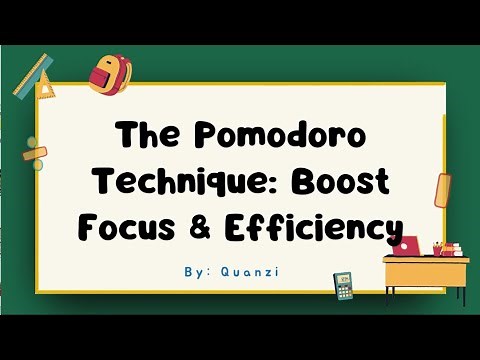 The Pomodoro Technique: Work Smarter, Not Harder!