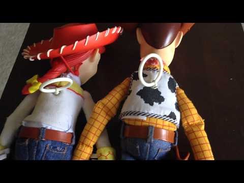 Toy Story Woody & Jessie Jesse Pull String Talking Dolls Thinkway Toys 16" VIDEO Too Cute