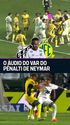 A ANÁLISE DO VAR NO PÊNALTI COMETIDO PELO NEYMAR! Essa foi a análise da cabine do VAR no pênalti para o Mirassol contra o Santos, cometido por Neymar. O craque, que marcou o gol do Santos no empate em 1x1, acaba acertando Reinaldo e o juiz marca a penalidade máxima após analisar o lance no vídeo. #FutebolBrasileiro #BrasileirãoBetano | TNT Sports Brasil