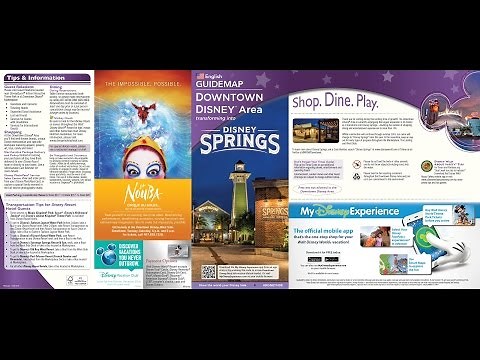 Disney Springs New Guide Map