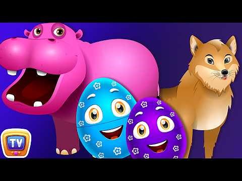 ChuChu TV Classics - Learn Wild Animals & Animal Sounds | Surprise Eggs Wildlife Toys