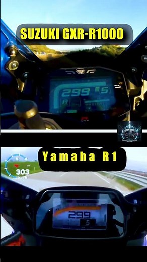 Suzuki vs Yamaha: R1 vs GSXR 1000 - ULTIMATE Top Speed Battle!#superbikebattle