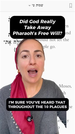 Aleph Beta | Torah Media Company on Instagram‎: "Comment “Parsha” to get our FREE study guide that dives even deeper into this topic Did God take away Pharaoh’s free will? 🤔 Here’s what always bothered me: If God hardened Pharaoh’s heart during the plagues, how is that fair? Did Pharaoh really even have a choice? Rabbi Fohrman noticed something in the text that completely flipped the story for me... The Torah uses TWO different Hebrew words: Kibud (כבד) = heaviness/stubbornness Chizuk (חזק) = s