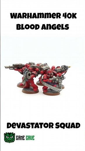 Warhammer 40k Blood Angels Devastator Squad Miniature Spotlight