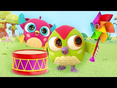 Serie de dibujos animados para niños. El Búho Hophop. Canciones infantiles en español.