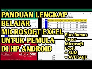LEARN MICROSOFT OFFICE EXCEL ON ANDROID HP || WPS OFFICE