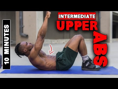 10 MINUTE UPPER ABS WORKOUT (NO EQUIPMENT) | INTERMEDIATE | LEVEL 2 ABS