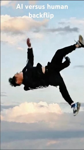 AI versus human backflip 😱￼