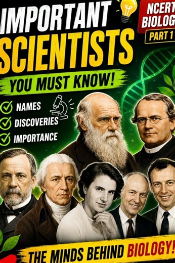 Most Important Scientist Names from NCERT Biology Part1 #neetaspirents #students #viral #motivation
