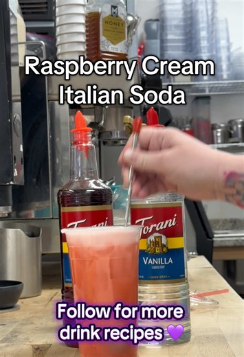 Delicious Raspberry Cream Italian Soda Recipe