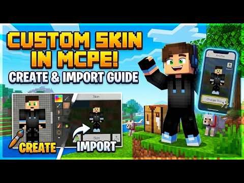 🤯How to MAKE and IMPORT CUSTOM SKIN In MINECRAFT ✅💯