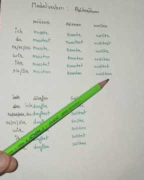 Modalverben Präteritum
