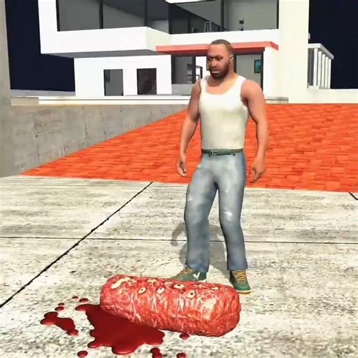 😱 Franklin Turned into SKELETON by 4 Monster Rollers ☠️|Monster Rollers vs Franklin – #ibd3d #shorts