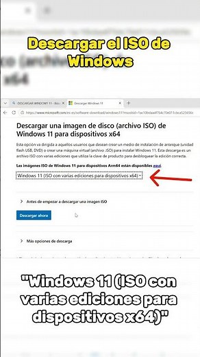Como descargar ISO Windows 11