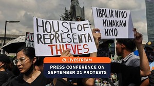 LIVE: Press conference on September 21 protests vs flood control mess