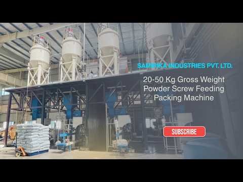 20-50 KG GROSS WEIGHT POWDER SCREW FEEDING PACKING MACHINE | SAMIRIKA INDUSTRIES PVT. LTD.