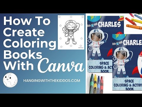 How to Create Coloring Book with Canva|Custom Party Favors