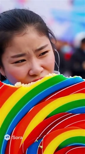 【挑戰比賽】半身大棒棒糖！你撐到最後一咬嗎？🍭🏁 Challenge Competition: XXL Lollipop – Can You Make the Last Bite?