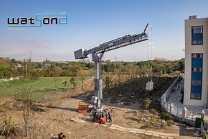 [Hot Item] Professional Grade Electric Building Maintenance System /Telescopic Boom with Jacking Cylinder Luffing